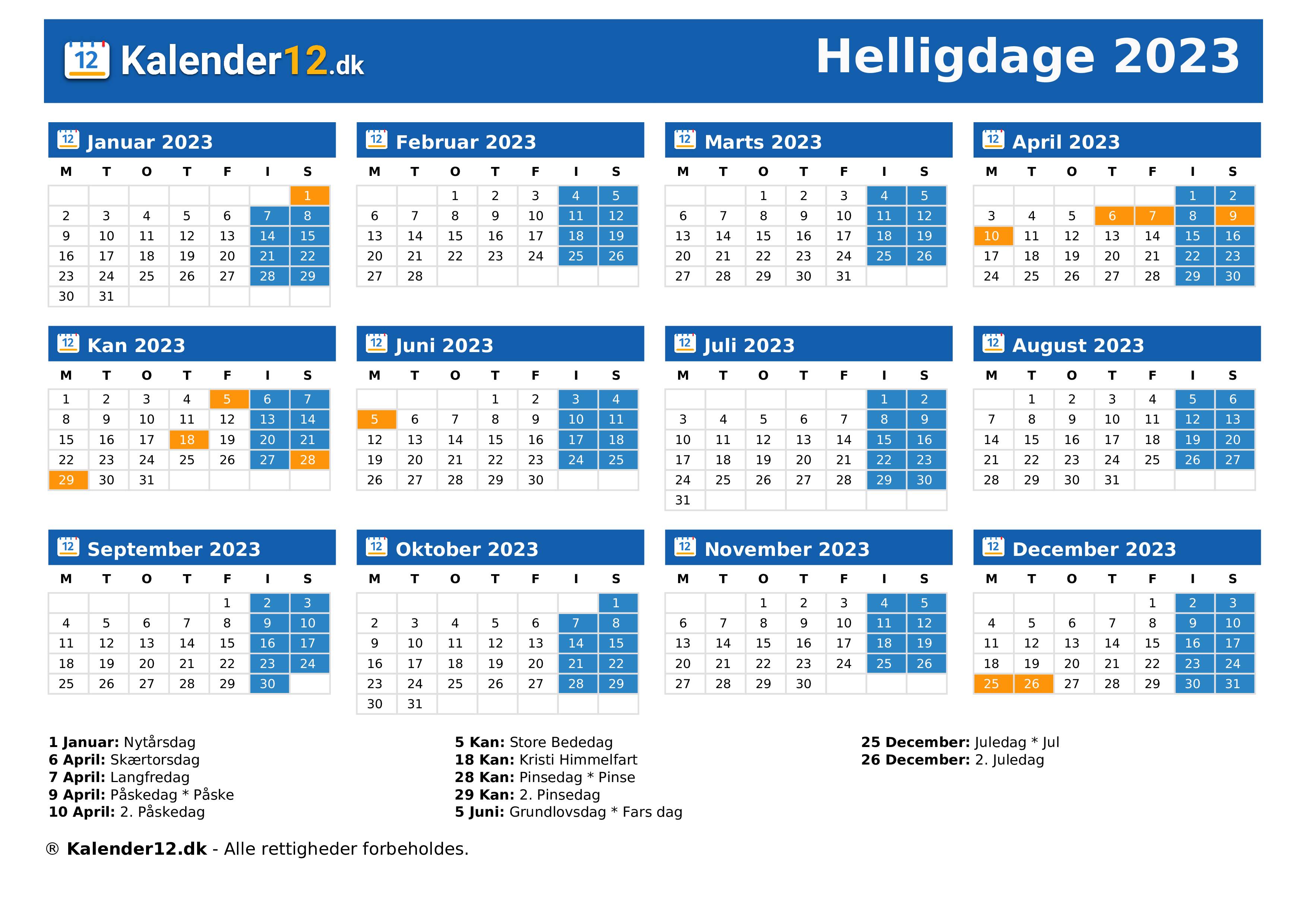 ubehageligt vene blyant Store Bededag 2023 ⬅️ — Kalender12.dk