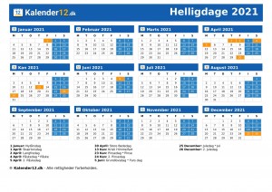 Holidays 2021
